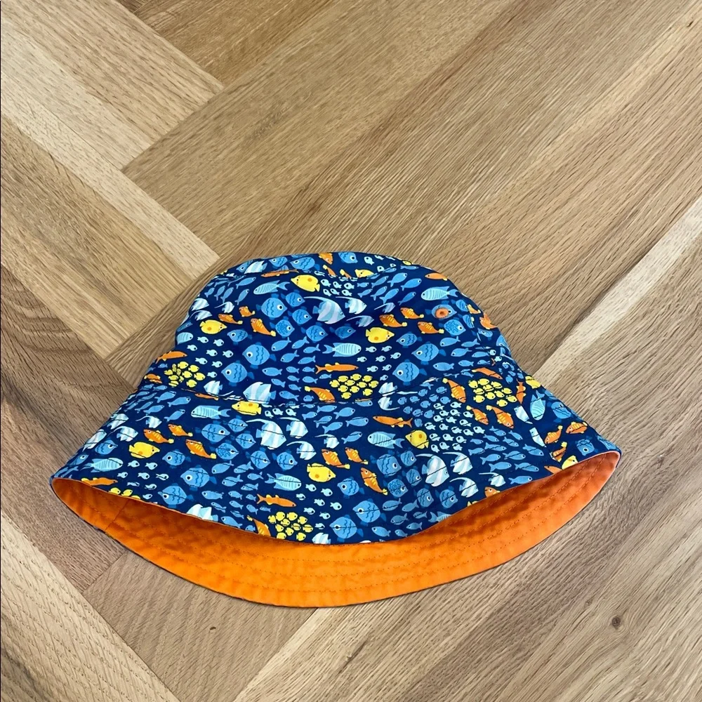 Lot of Two Reversible Swim Bucket Hats